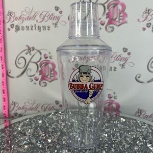 Bubba Gump cocktail shaker margarita Shrimp Co. Clear Plastic Tumbler - Clear